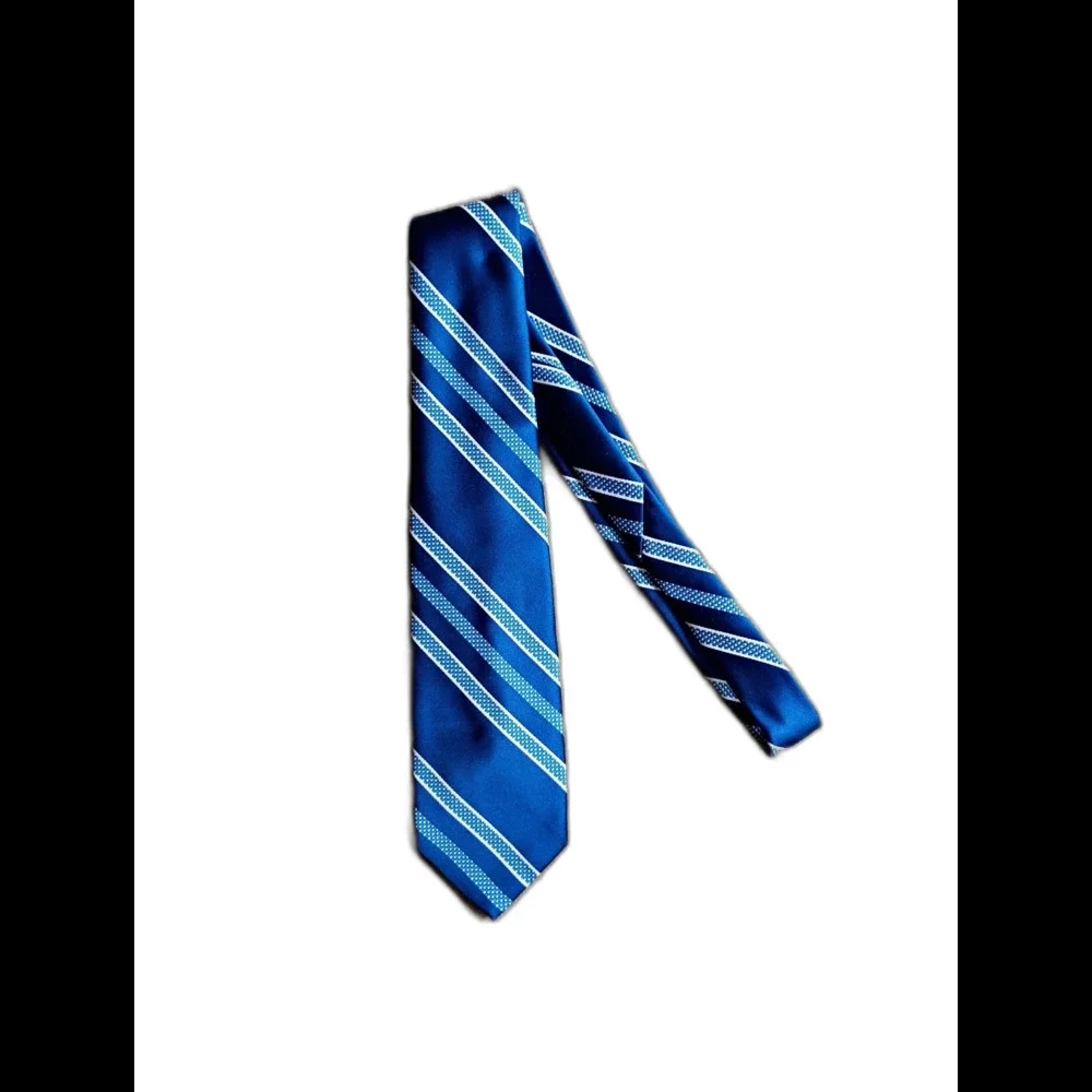 Vintage Givenchy Gentlemen Paris Tie Blue Stripe